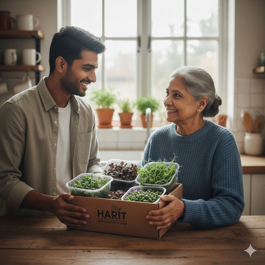 Harit microgreens delivered — from our farm to your kitchen